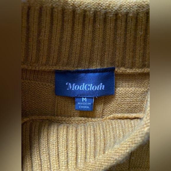 ModCloth Mustard Sweatshirt - Picture 3 of 5